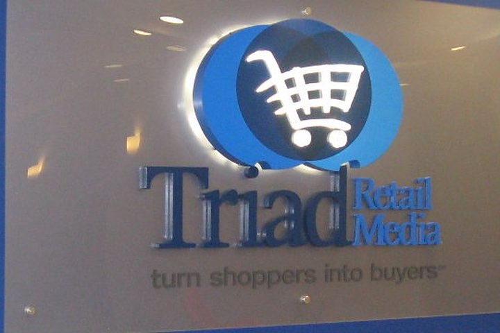 Triad Retail Media signage — turn shoppers into buyers
